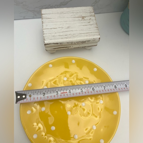 Set of 3 Maxwell & Williams Orange Yellow Green “Sprinkle Plate 8" Polka Dot EUC - Picture 10 of 10